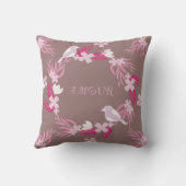 鳥の群れ クッション (裏面)