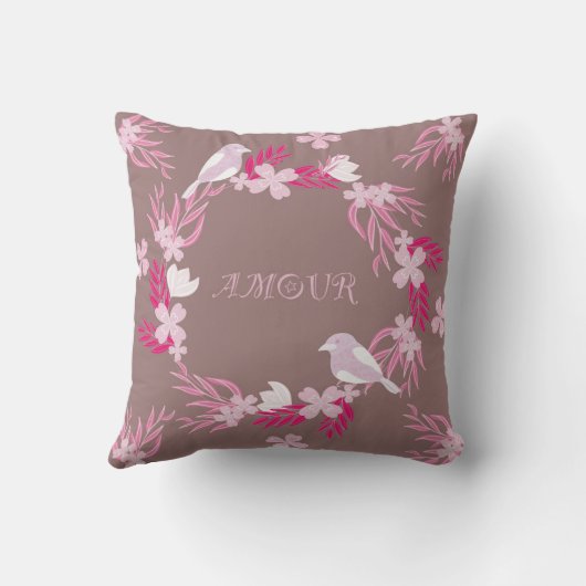 鳥の群れ クッション (裏面)