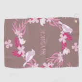 鳥の群れ ゴルフタオル (横)