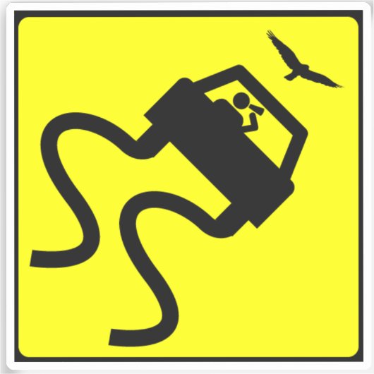 鳥の群れ シール (正面)