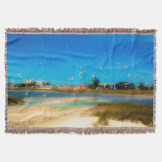 鳥の群れ スローブランケット (正面)