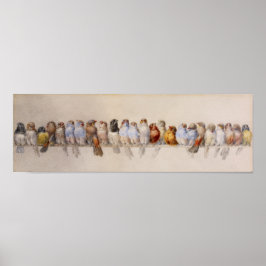 鳥の群れ（1880年）ヘクトール・ジャコメリ・フルサイズ ポスター