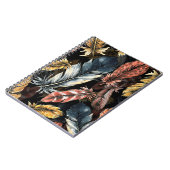 鳥の羽のシームレスなパターン。 ノートブック (左側)