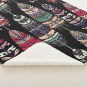 鳥の羽の継ぎ目のない模様。部族アートa シェルパブランケット (3/4)