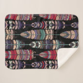 鳥の羽の継ぎ目のない模様。部族アートa シェルパブランケット (正面(横))