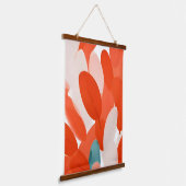 鳥の羽違うが群がる 吊り下げ型タペストリー (傾斜あり)