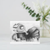 鳥の羽 ポストカード (スタンド正面)