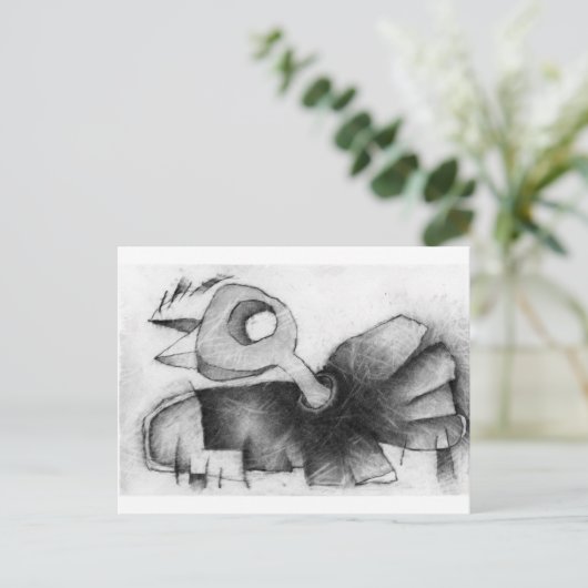 鳥の羽 ポストカード (スタンド正面)