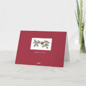 鳥の聖歌隊クリスマスウクライナフォークアート シーズンカード (裏面)