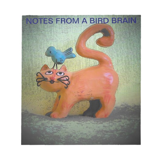 鳥の脳子猫 ノートパッド (正面)