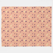 鳥の自由インスパイアブランケット フリースブランケット (正面(横))