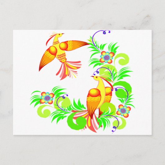 鳥の色 ポストカード (正面)