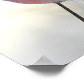 鳥の芝生の氷柱オーナメント冬 ポスター (角)