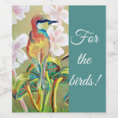 「鳥の花だ絵画!」のワインラベル ワインラベル (シングルラベル)