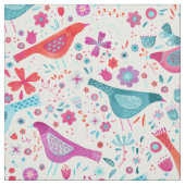 『鳥の花園』 モダン Boho Water Color ファブリック (見本)