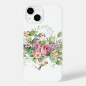鳥の花水色 Case-Mate iPhoneケース (裏面)