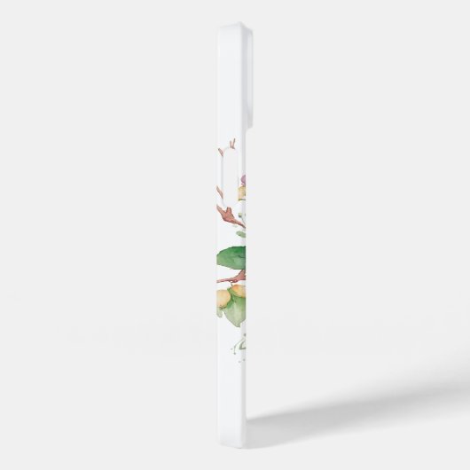 鳥の花水色 Case-Mate iPhoneケース (裏面 / 右)