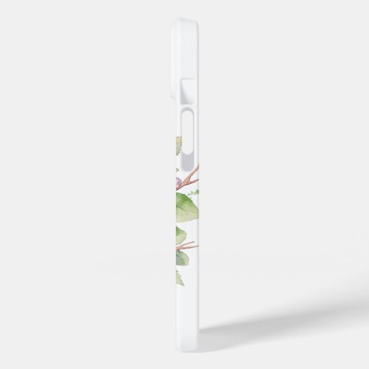 鳥の花水色 Case-Mate iPhoneケース (裏面 / 左)