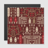 鳥の花濃い青のパターン (正面/裏面)