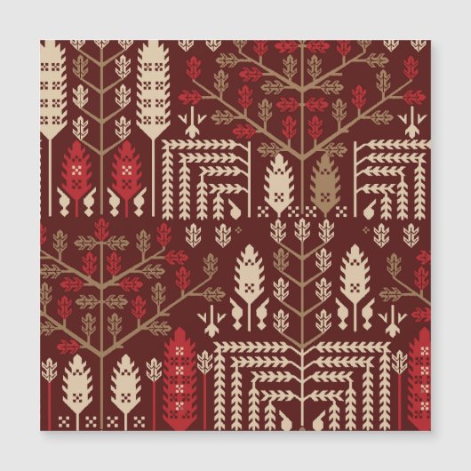 鳥の花濃い青のパターン (正面)