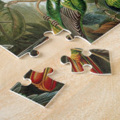 鳥の花鳥自然絵を描ヴィンテージ ジグソーパズル (側面)