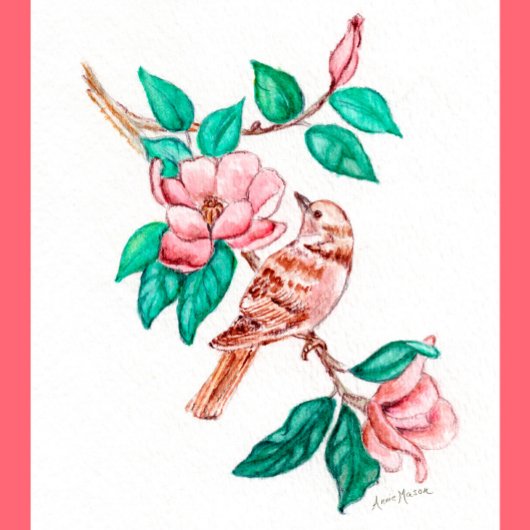 鳥の花 ポスター