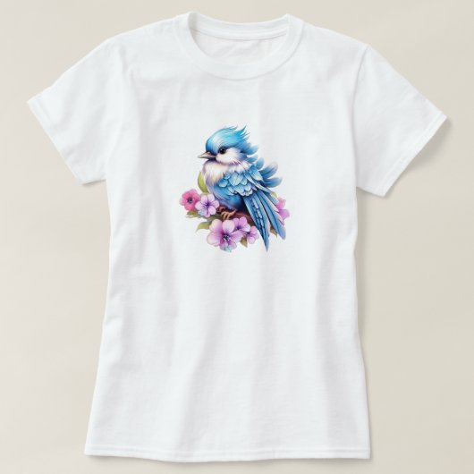 鳥の花 Tシャツ (デザイン正面)