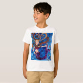 鳥の芸術と海の人魚絵画たち Tシャツ (正面フル)