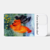 鳥の芸術のオンドリの鶏 Case-Mate iPhoneケース (裏面 (横))