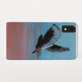 鳥の芸術の日の出のフクロウ Case-Mate iPhoneケース (裏面(横))