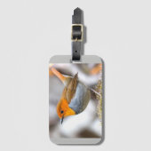 鳥の荷物のラベル ラゲッジタグ (正面縦)