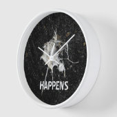 鳥の落下。おもしろいとカッコいい 壁時計 (傾斜)