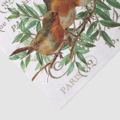 鳥の葉ヴィンテージフランスの都市名の分離 薄葉紙 (詳細)