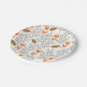 鳥の葉自然紙プレート ペーパープレート (アングル)