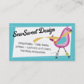 鳥の裁縫の概念の工芸品 名刺 (正面)