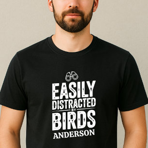 鳥の見張り役への贈り物に気を取られやすい Tシャツ