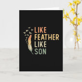 鳥の見張り息子の鳥のウォッチャーのように羽のように見える カード (黄色い花)