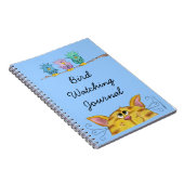 鳥の見張り猫が上の鳥を見る ノートブック (右側)