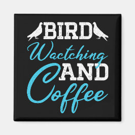 鳥の観察とコーヒー好きなブリーダーお父さんへの誕生日プレゼント マグネット