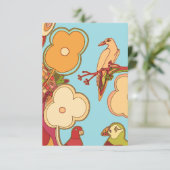 鳥の観察や特別な行事の招待状 招待状 (スタンド正面)