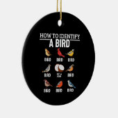 鳥の観察を識別すおもしろいる方法 セラミックオーナメント (右)