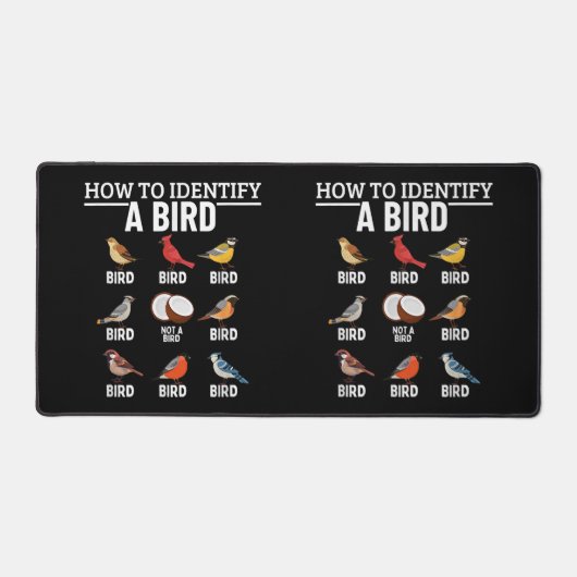 鳥の観察を識別すおもしろいる方法 デスクマット (正面)
