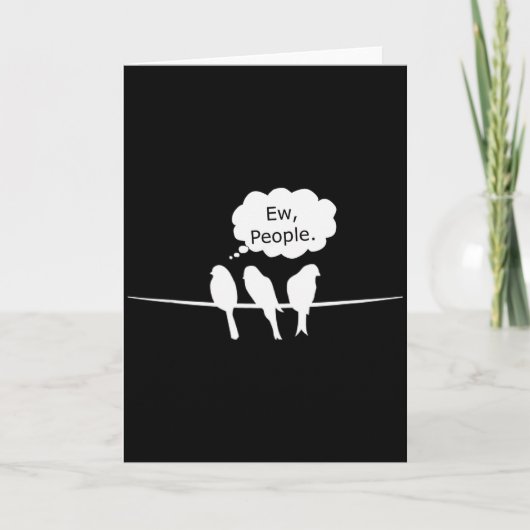 鳥の観察 面白い えっ、鳥が好きな人たち 鳥の観察という趣味 カード (正面)