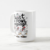 鳥の言葉に堪能な踊り コーヒーマグカップ (正面左)