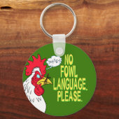 鳥の言語なし キーホルダー (正面)