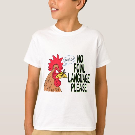 鳥の言語なし Tシャツ (正面)