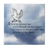 鳥の記念物の詩 タイル (正面)