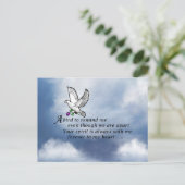 鳥の記念詩 ポストカード (スタンド正面)