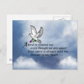 鳥の記念詩 ポストカード (正面/裏面)