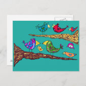 鳥の話の郵便はがき ポストカード (正面/裏面)